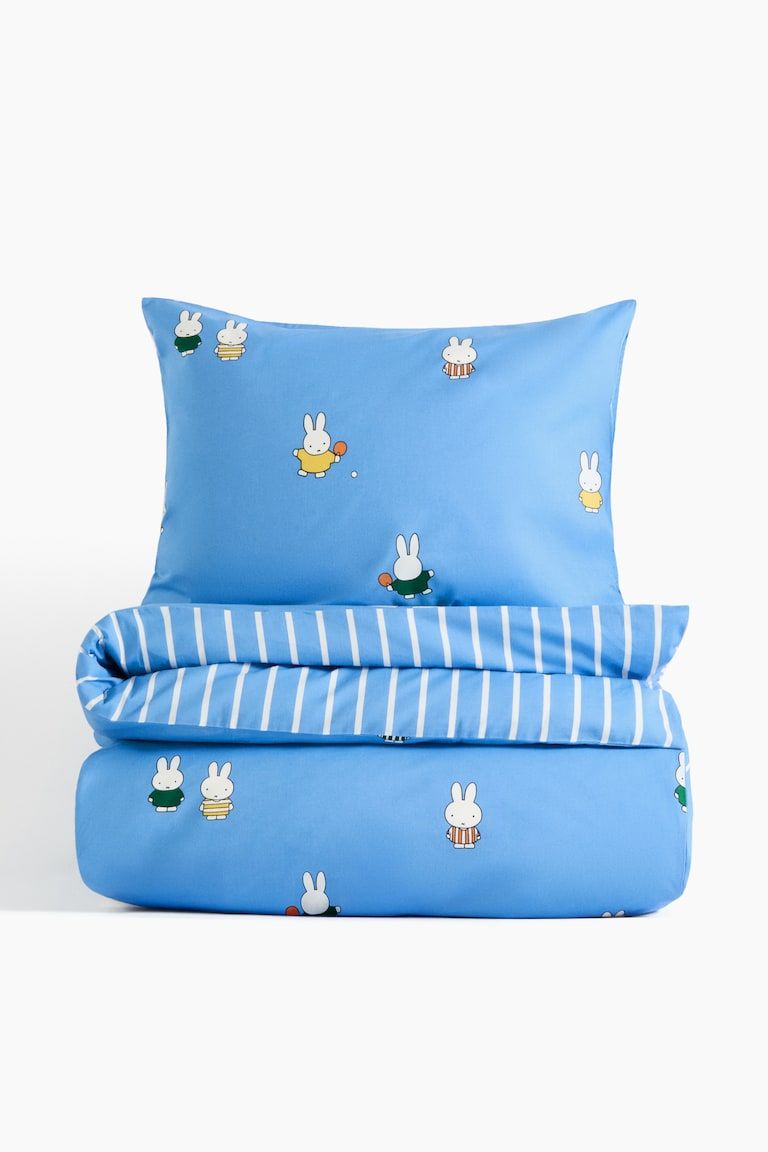 Printed Twin Duvet Cover Set