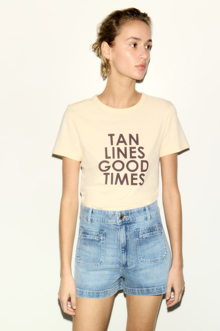 Printed Viscose-Blend T-Shirt