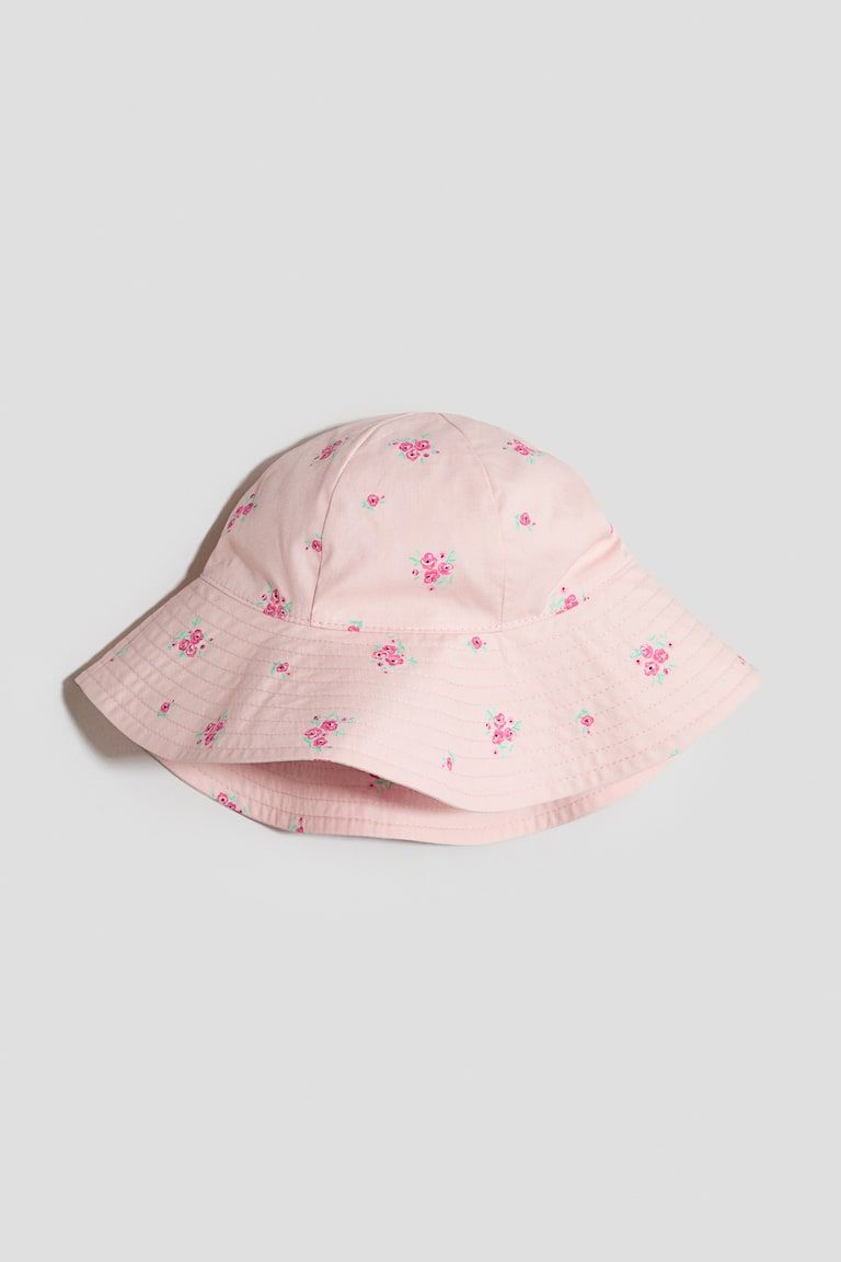 Printed Wide-Brim Sun Hat