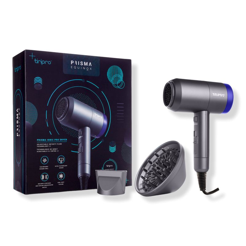 Prisma Pro Infinity Flow Ionic Dryer with Far-Infrared Ceramic - Black