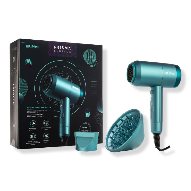 Prisma Pro Infinity Flow Ionic Dryer with Far-Infrared Ceramic - Turquoise