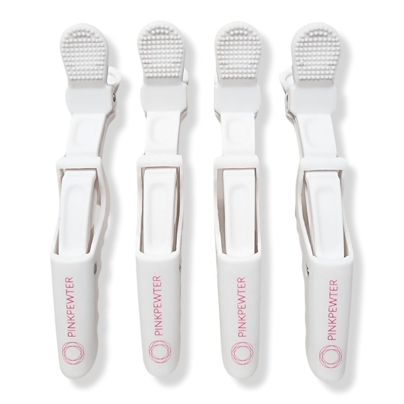 Professional Crocodile Grip No-Slip Sectioning Clips - White