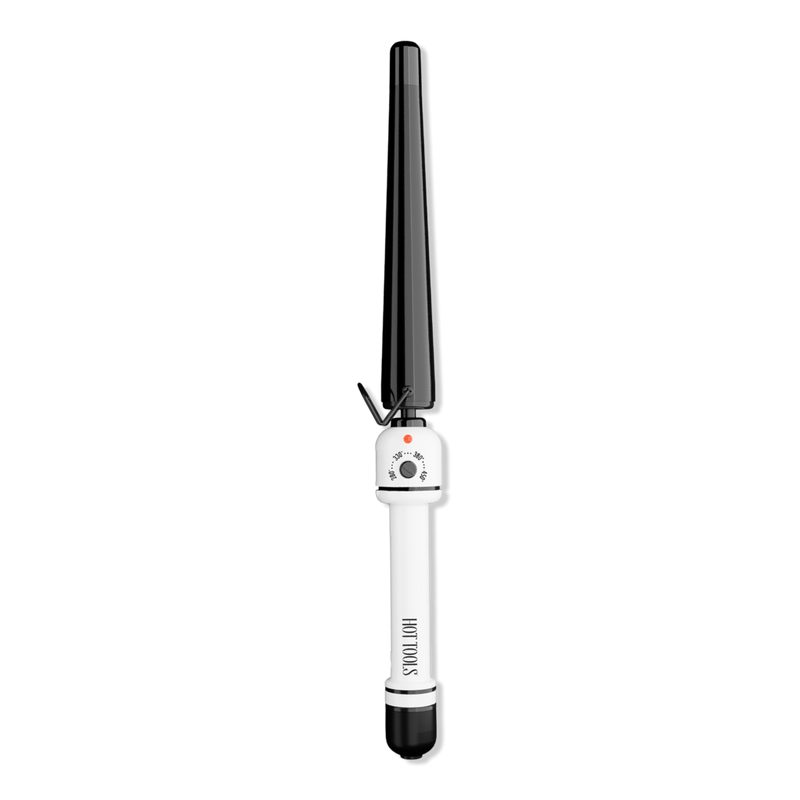 Professional Nano Ceramic 1-1/4" Flipperless Tapered Curling Wand