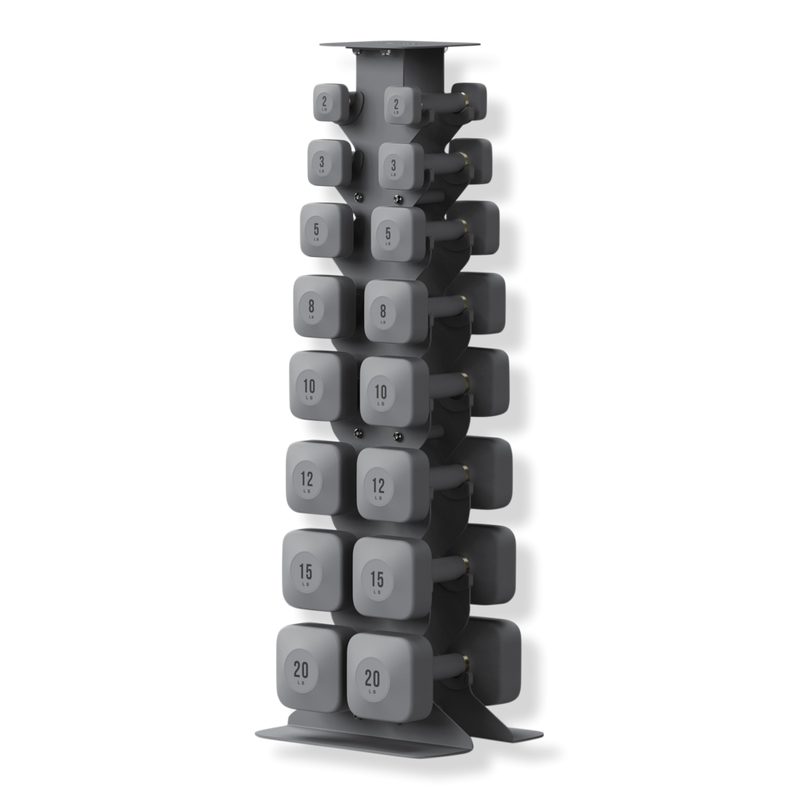 ProGrip Dumbbells Lower Set with Dark Rack - Slate
