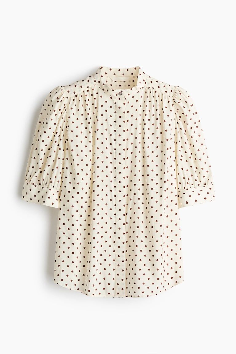 Puff-Sleeved Blouse