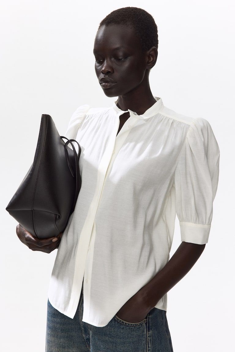 Puff-Sleeved Blouse