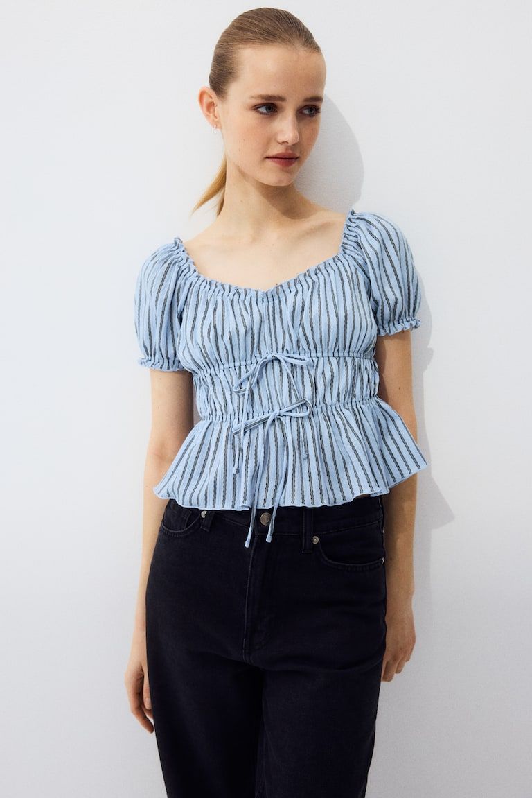 Puff-Sleeved Top