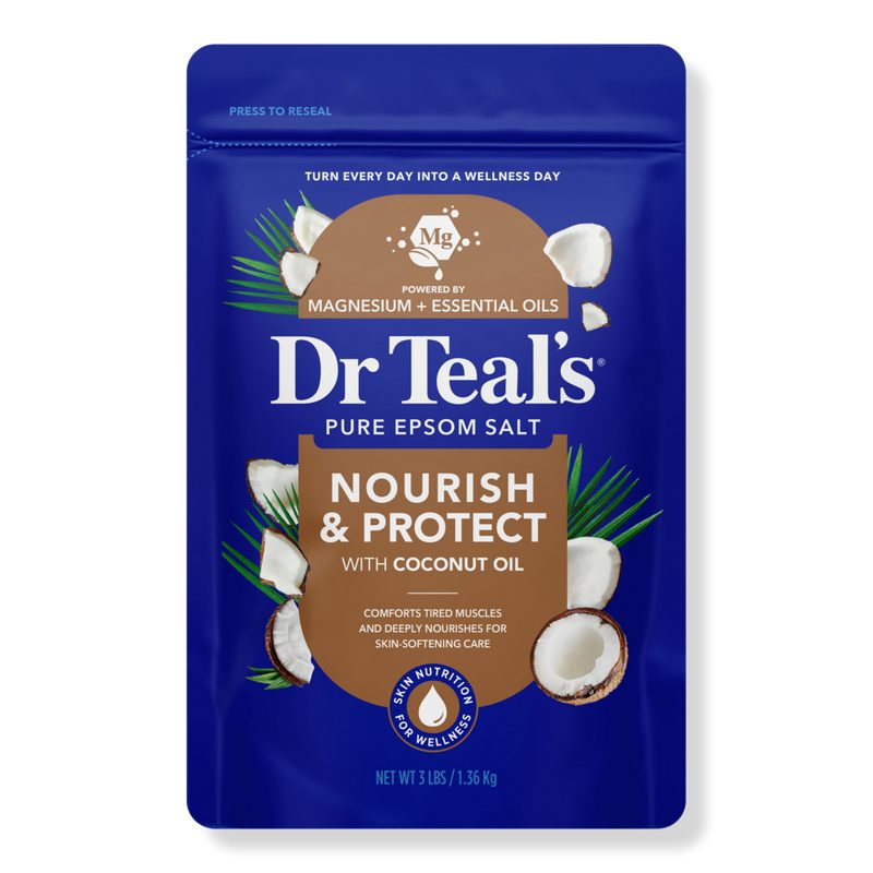 Pure Epsom Salt Soaking Solution with Coconut Oil
