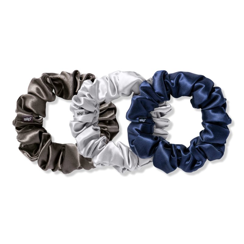 Pure Silk Large Scrunchies - Midnight