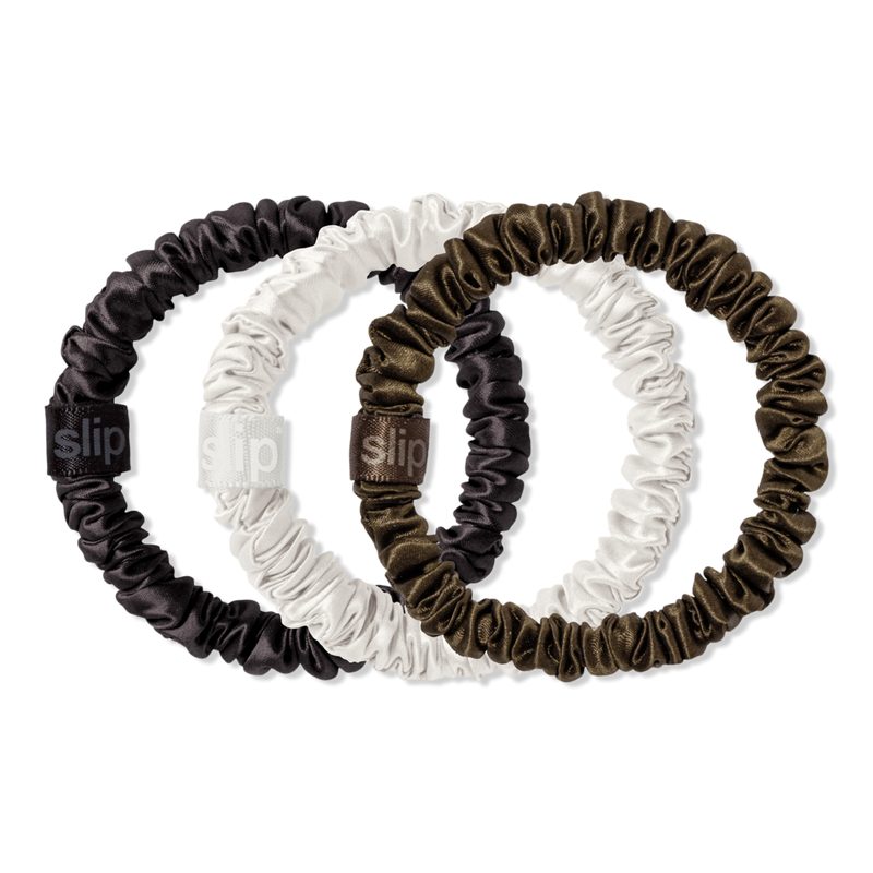 Pure Silk Skinny Scrunchie Trio - Audrey