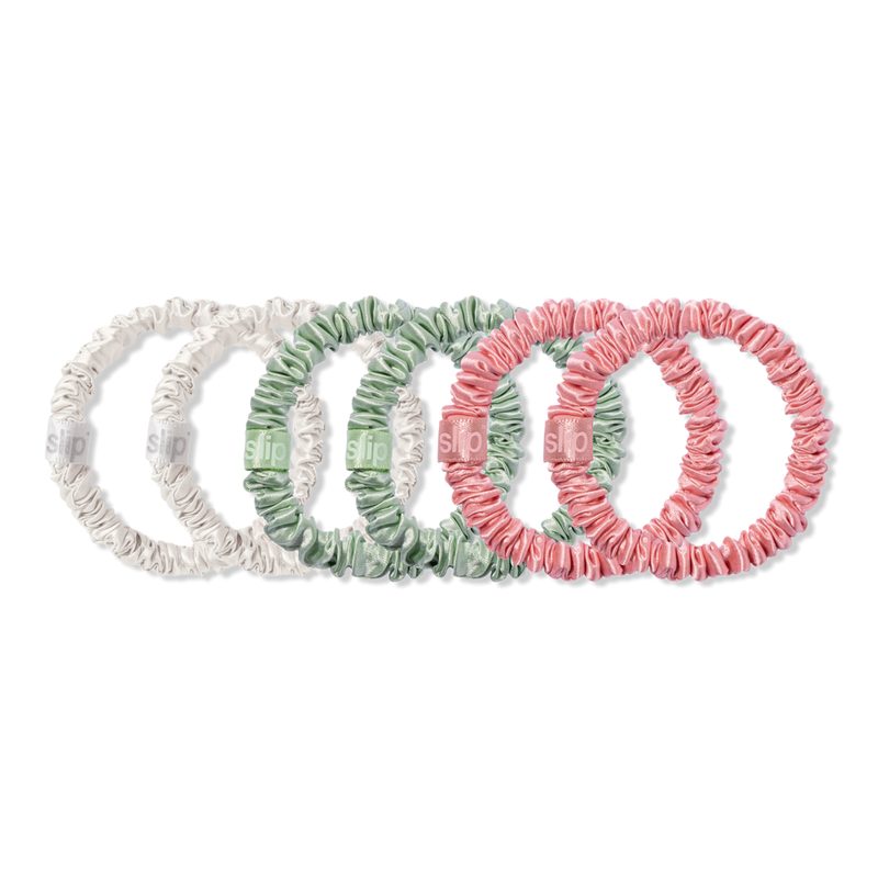 Pure Silk Skinny Scrunchies 6pc Set - Bellerose