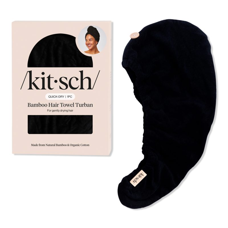 Quick Drying Eco Friendly Hair Towel - Black