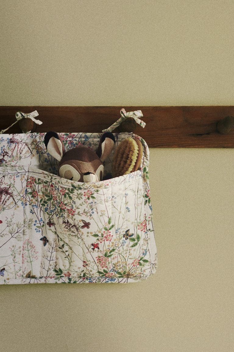 Quilted Cotton Storage Pocket