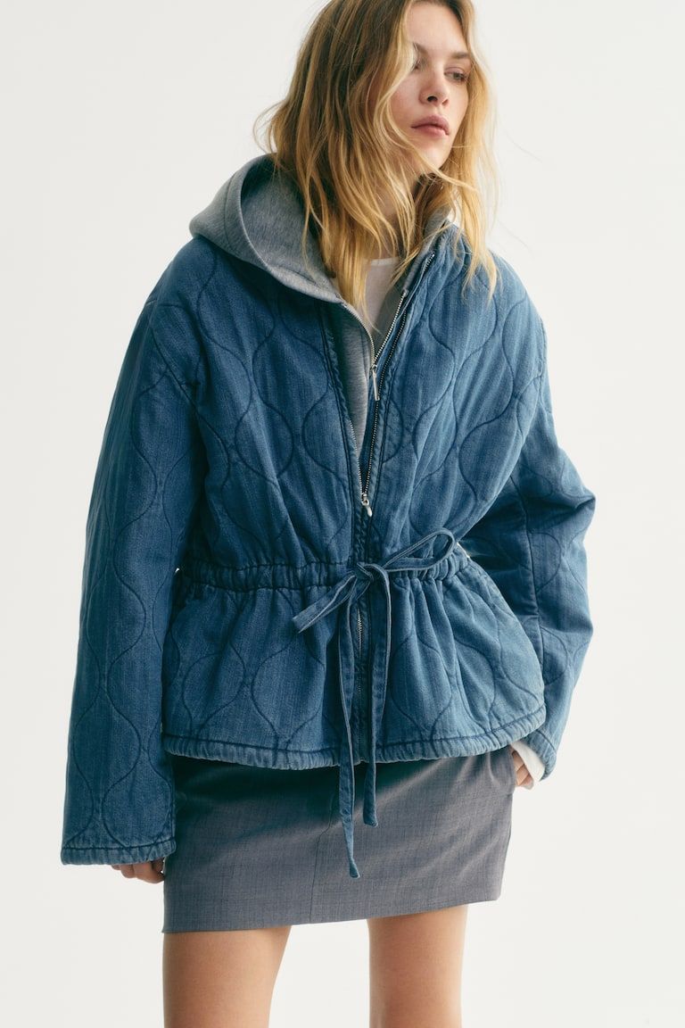 Quilted Denim Jacket