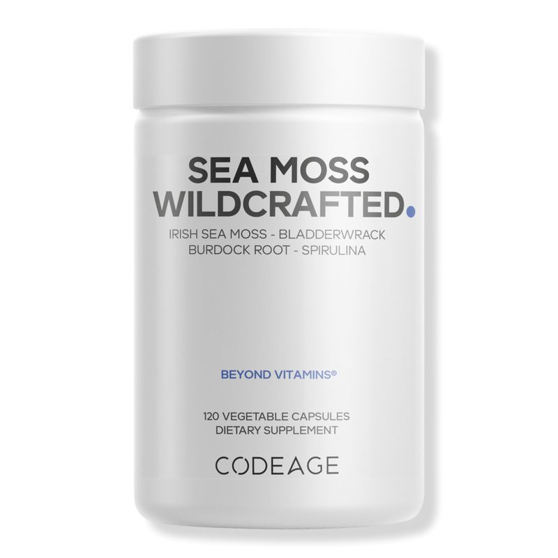 Raw Wildcrafted Irish Sea Moss with Burdock & Spirulina