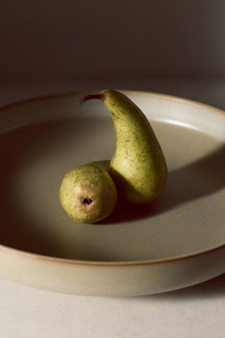 Reactive-Glaze Stoneware Serving Bowl