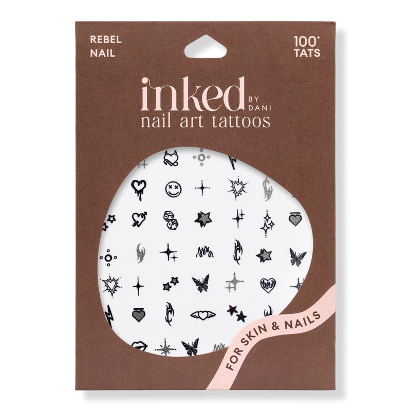 Rebel Nail Art Temporary Tattoo Pack