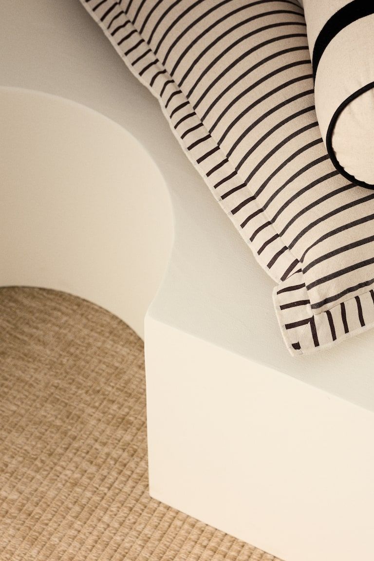 Rectangular Linen-Blend Cushion Cover