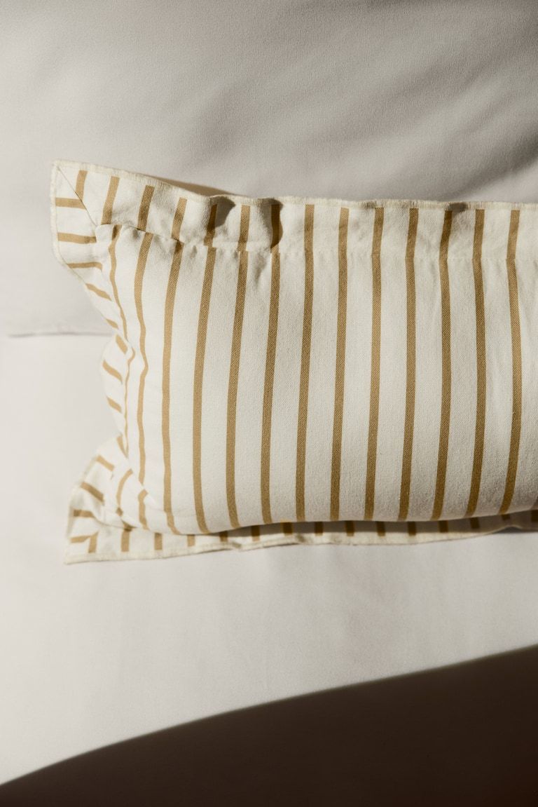 Rectangular Linen-Blend Cushion Cover