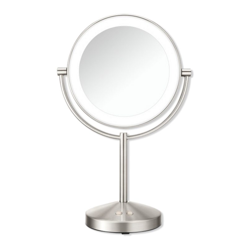 Reflections 1x/10x LED Lighted Mirror Satin Nickel