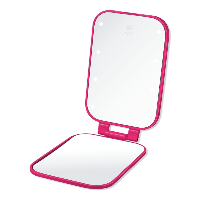 Reflections Lighted LED Compact Hollywood Mirror - Pink