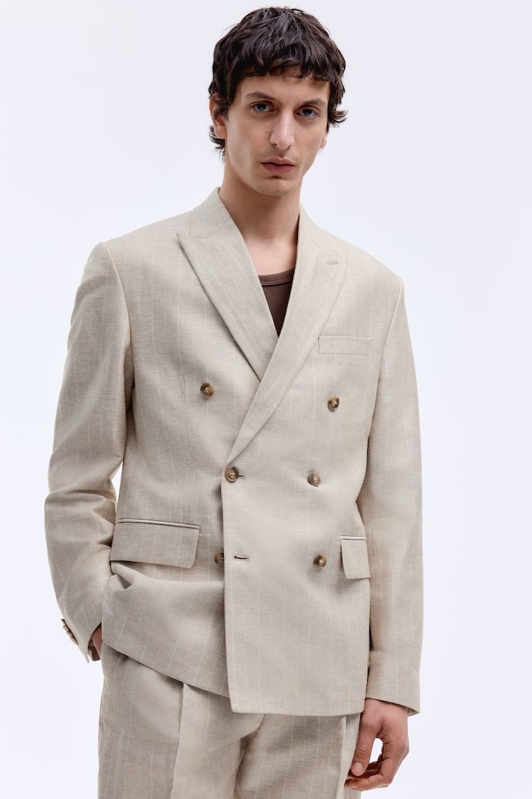 Regular-Fit Double-Breasted Jacket