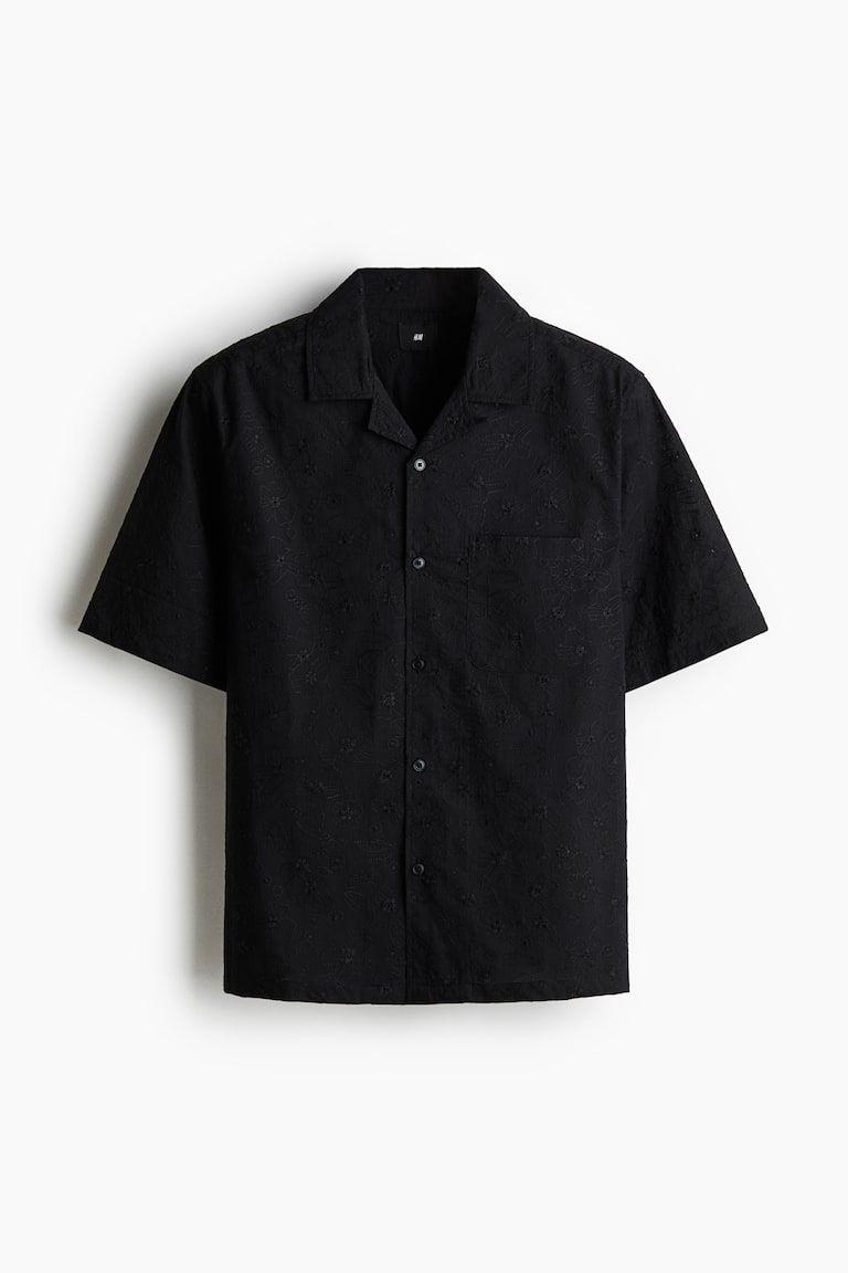 Regular-Fit Embroidered Resort Shirt