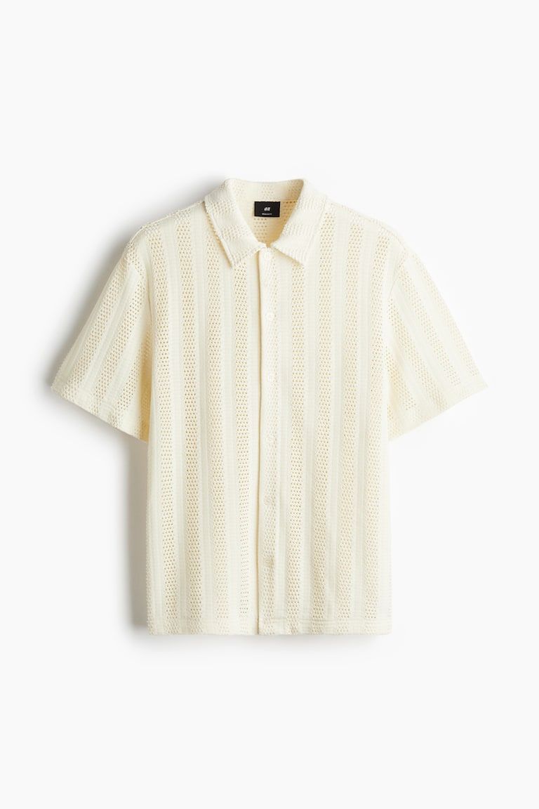 Regular Fit Jacquard-Knit Shirt