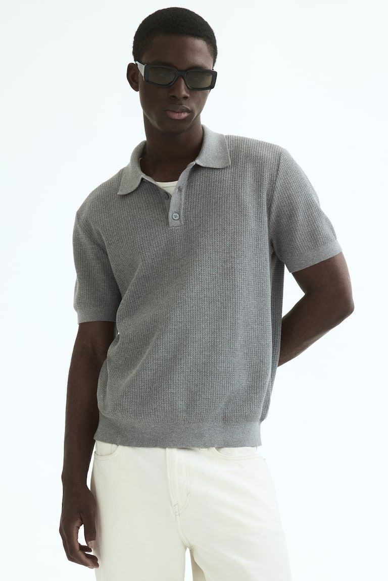 Regular-Fit Knit Polo Shirt