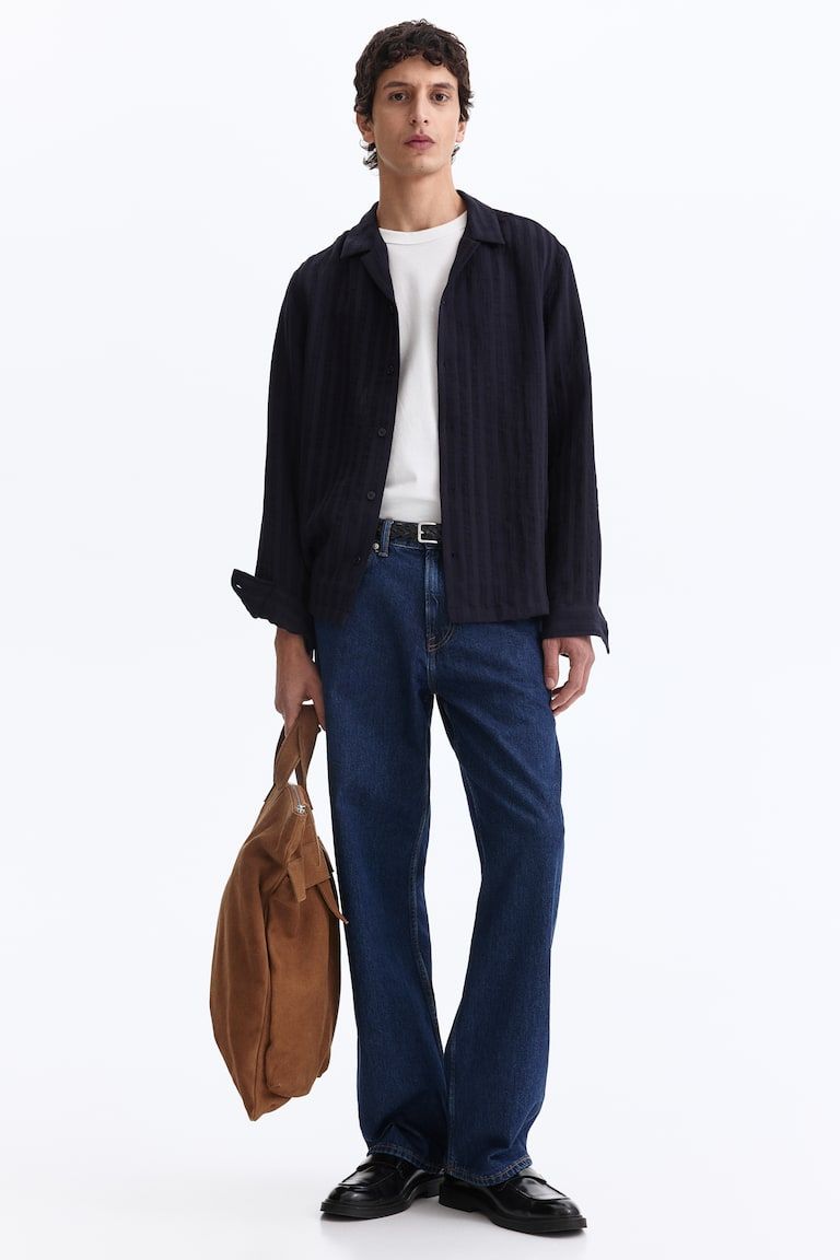 Regular-Fit Long-Sleeved Resort Shirt