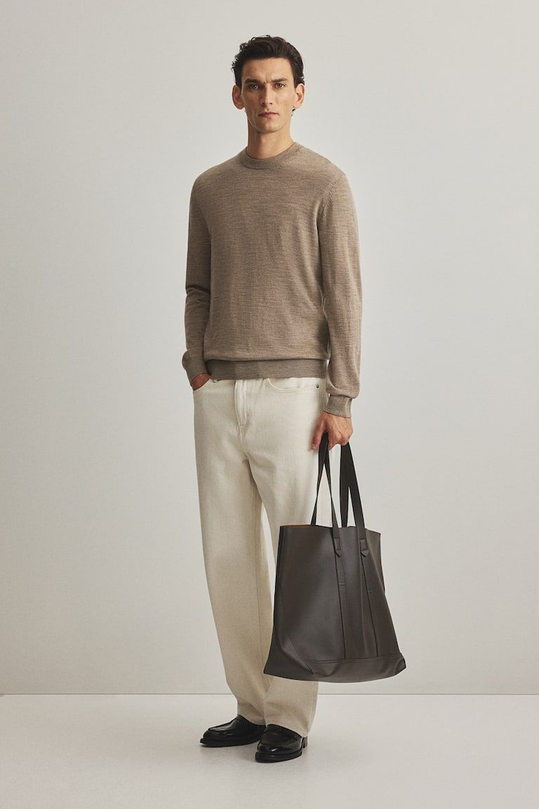 Regular-Fit Merino Wool Sweater