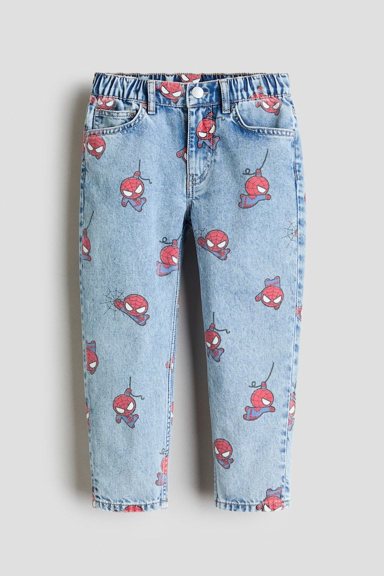 Regular-Fit Printed Jeans