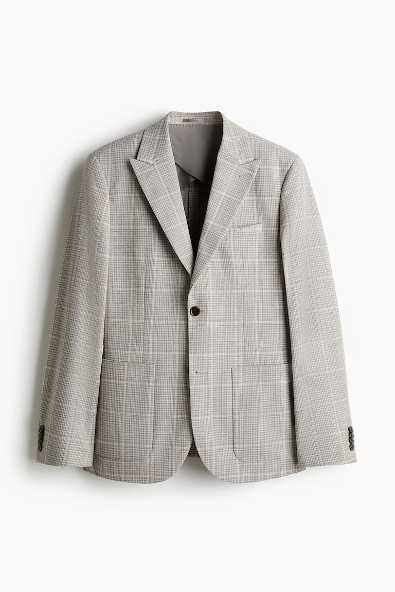 Regular-Fit Single-Breasted Jacket