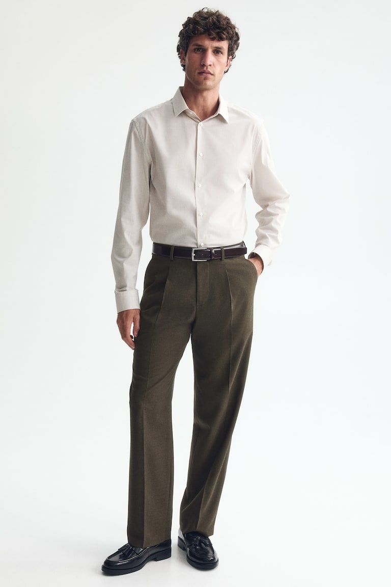 Regular-Fit Tailored Pants