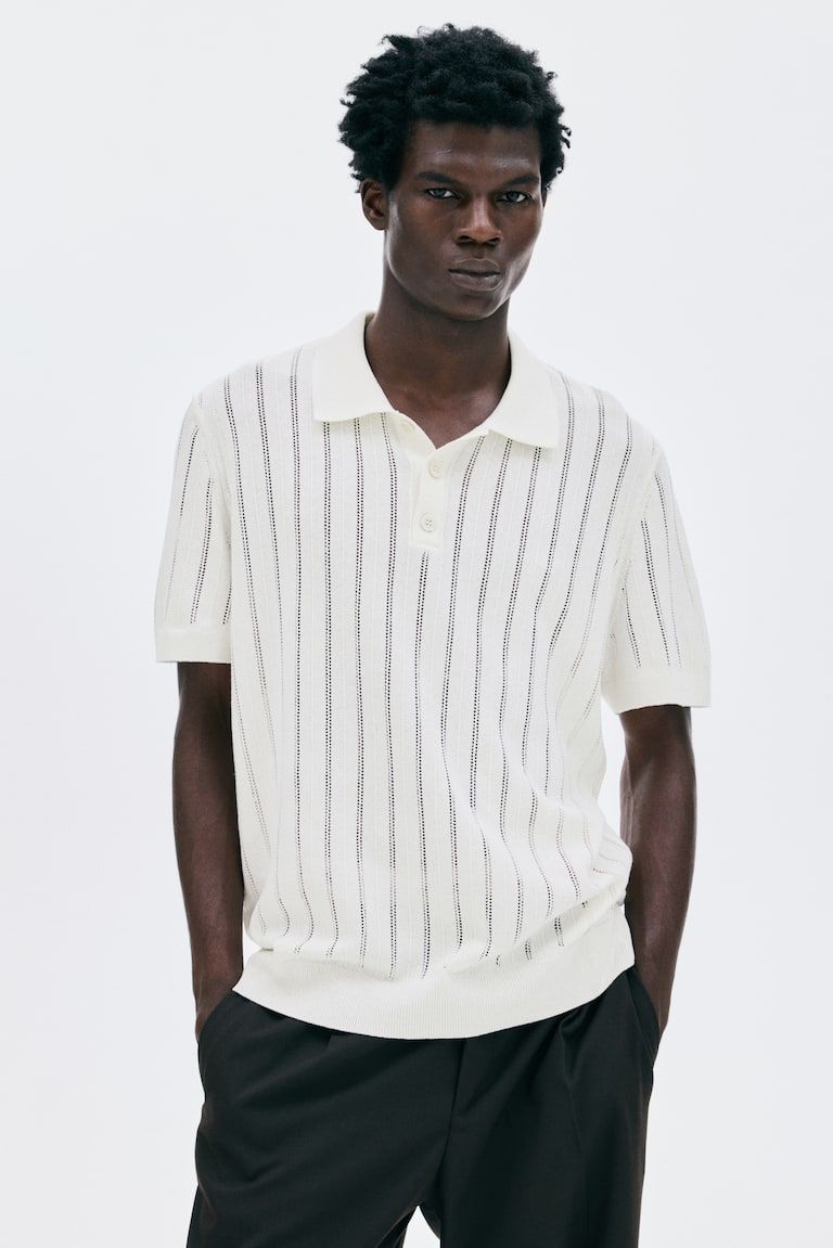 Regular-Fit Textured Polo Shirt