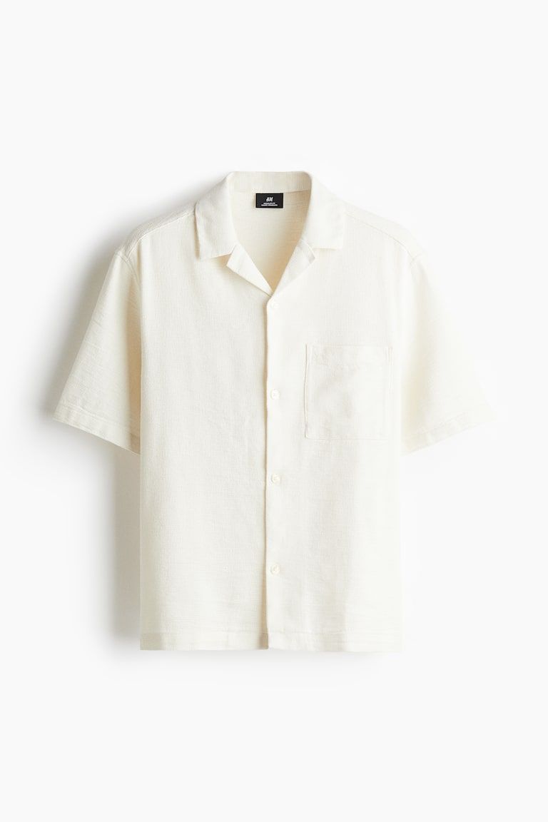 Regular-Fit Textured Resort Shirt
