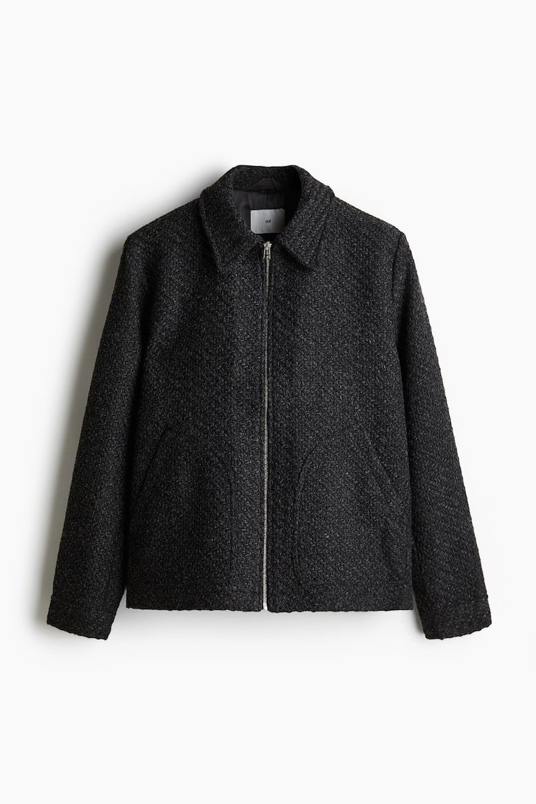 Regular Fit Tweed Overshirt