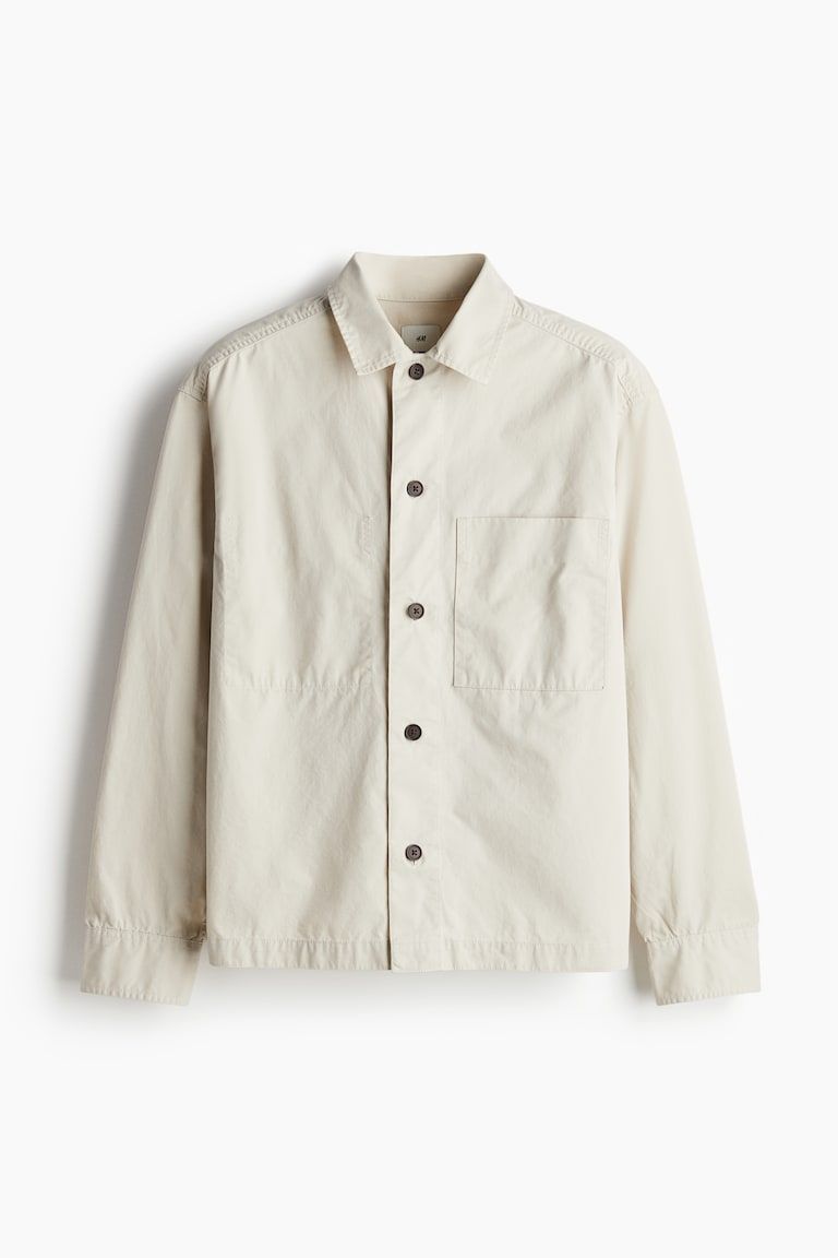 Regular Fit Twill Overshirt
