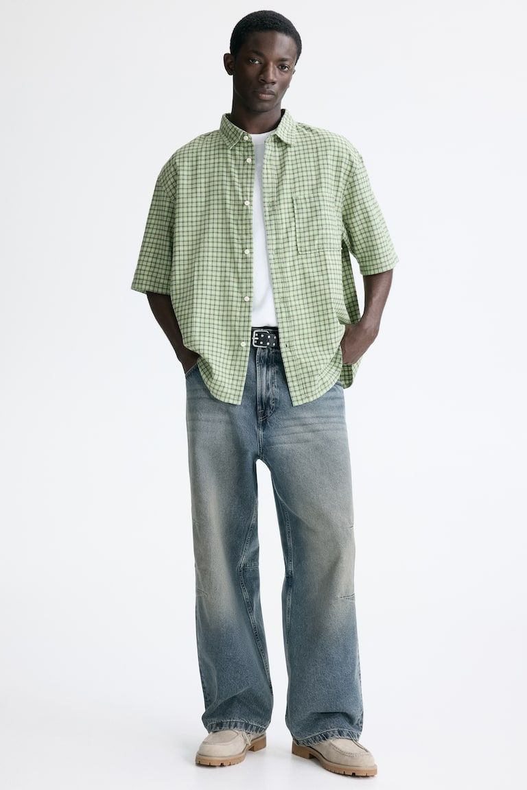 Relaxed-Fit Cotton Flannel Shirt