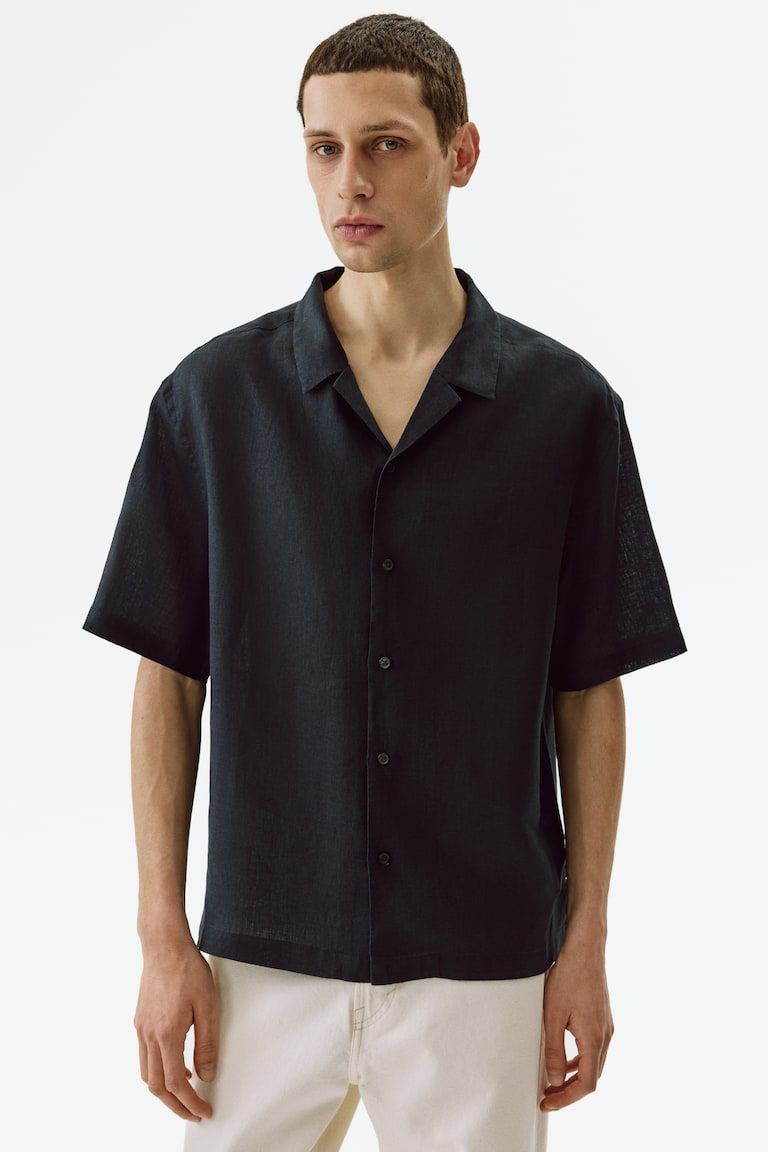 Relaxed-Fit Linen Resort Shirt