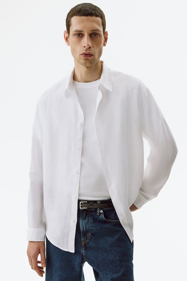 Relaxed-Fit Linen Shirt