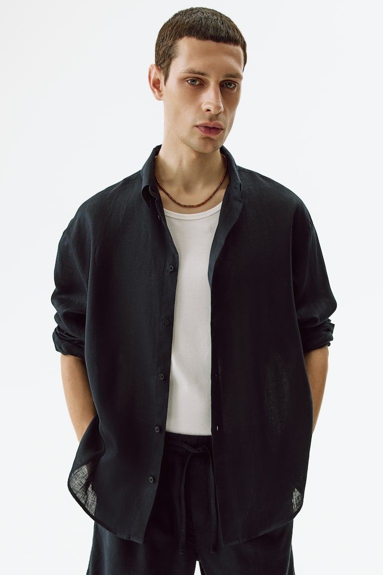 Relaxed-Fit Linen Shirt