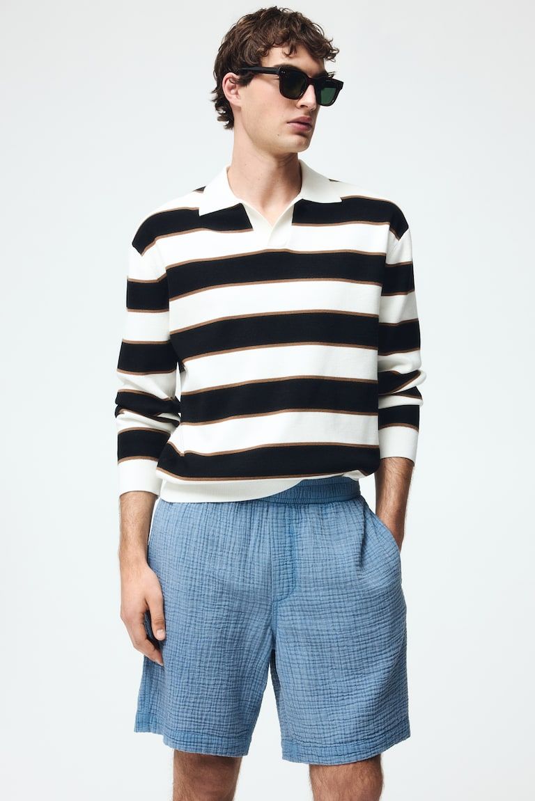 Relaxed-Fit Muslin Shorts