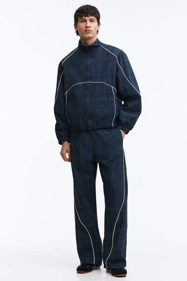 Relaxed-Fit Nylon Track Pants