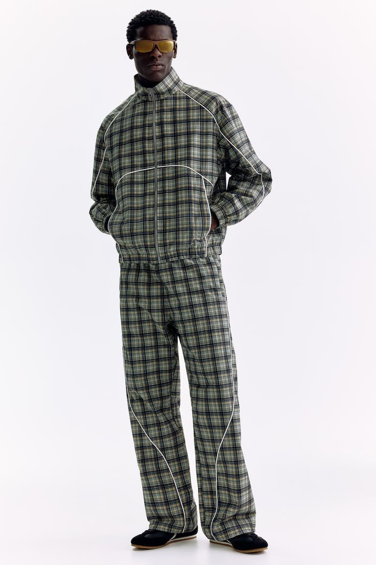 Relaxed-Fit Nylon Track Pants
