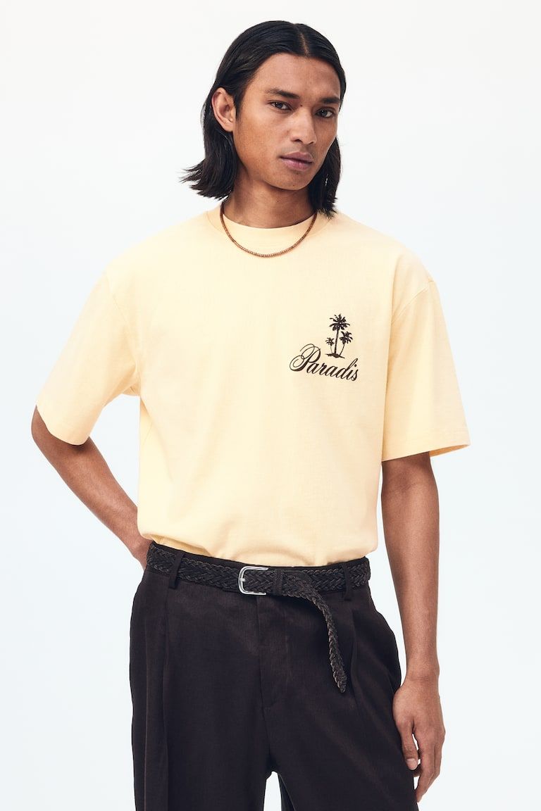 Relaxed-Fit Printed Cotton T-Shirt