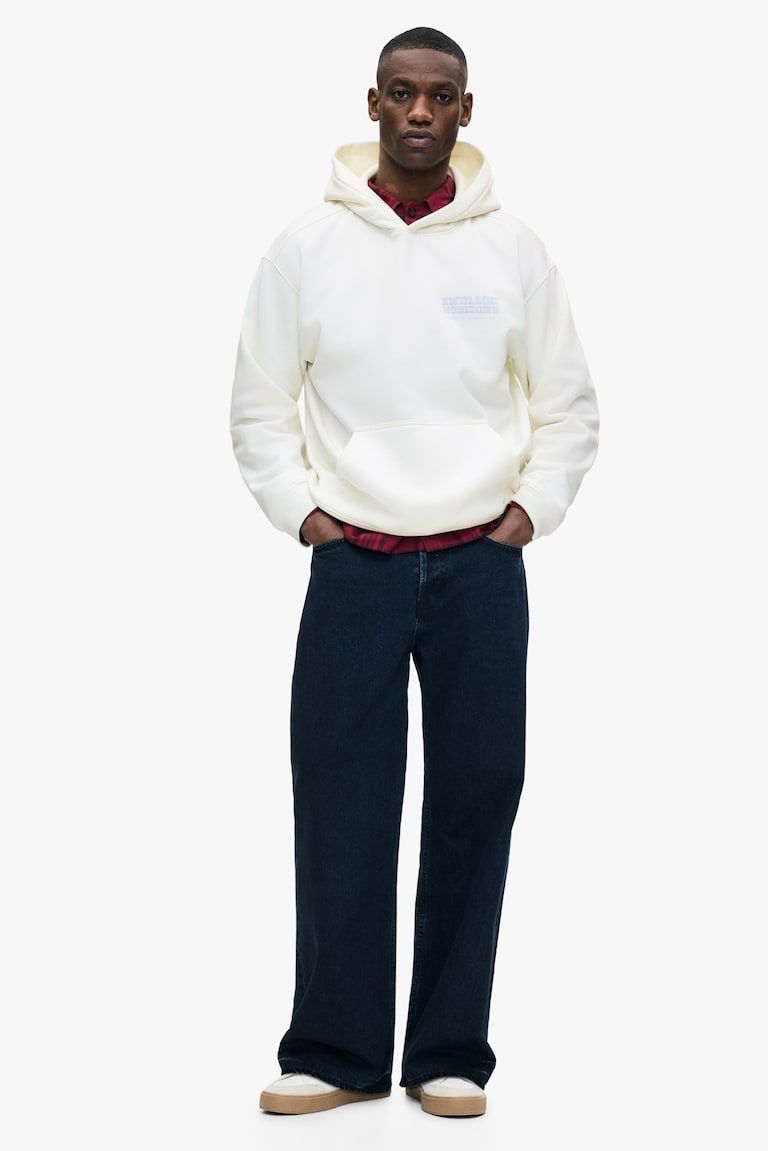 Relaxed-Fit Printed Hoodie