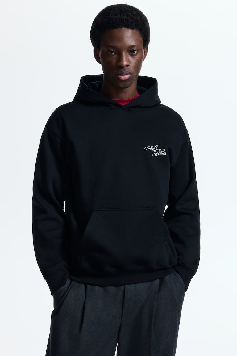 Relaxed-Fit Printed Hoodie