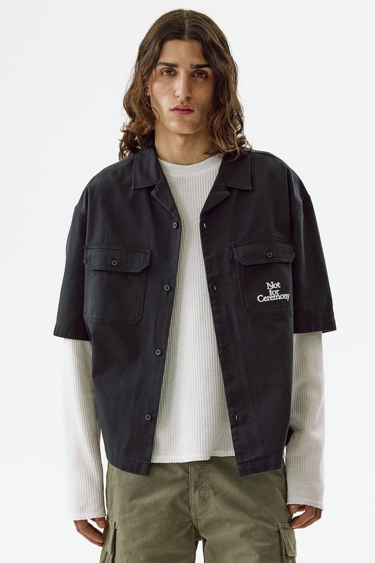 Relaxed-Fit Short-Sleeved Utility Shirt
