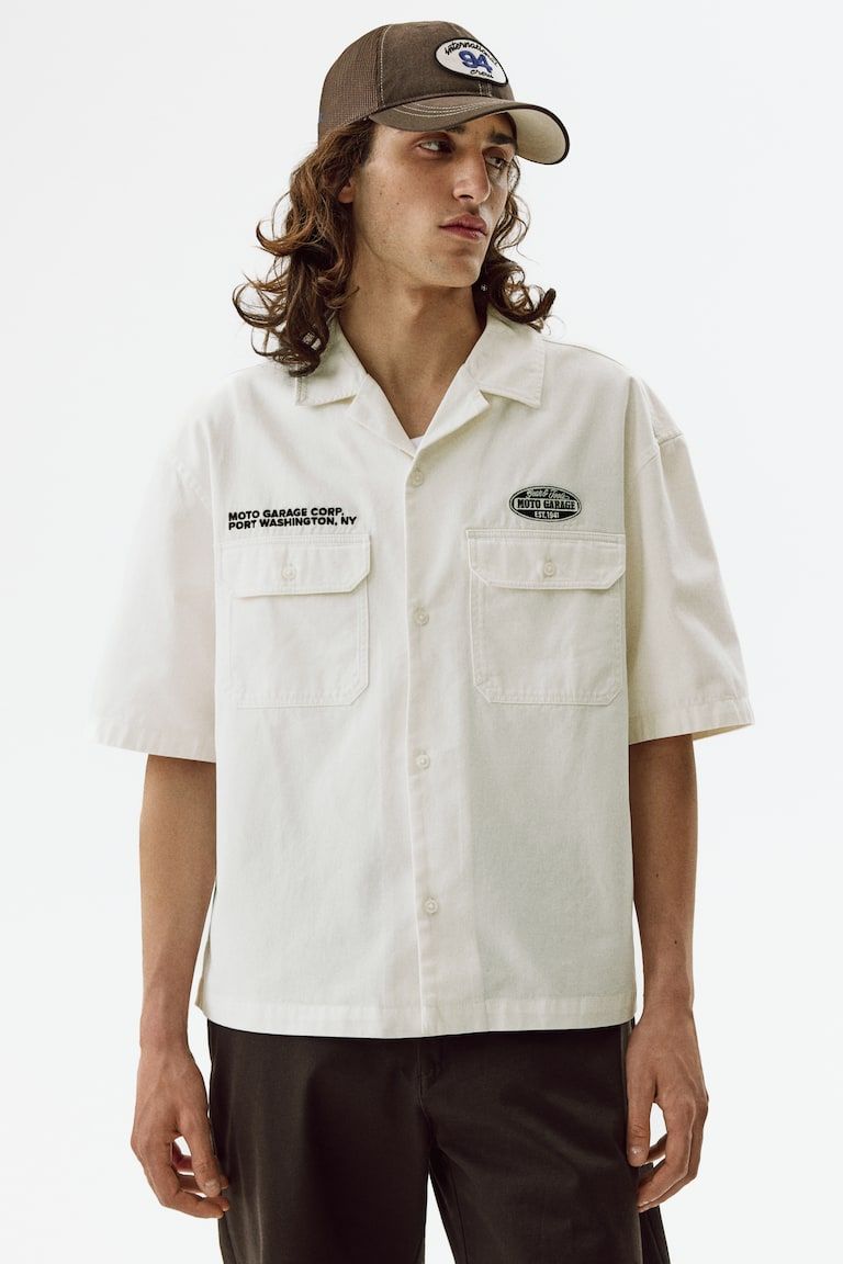 Relaxed-Fit Short-Sleeved Utility Shirt